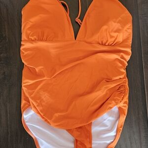 Vibrant Orange Women's Swimwear